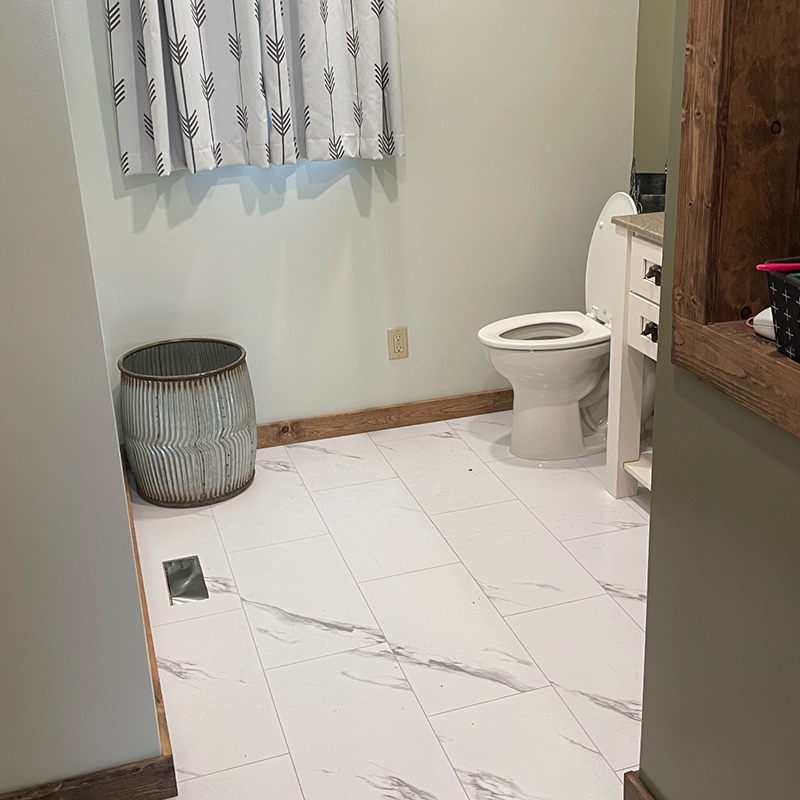 bath room remodel white tile home remodel